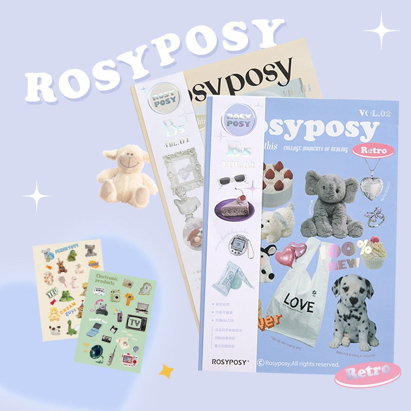 Magazine Style Material Sticker Book Cartoon Notebook Stickers - Little OneSie
