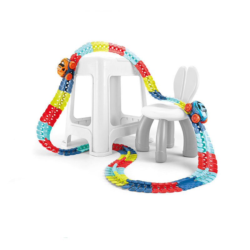 Flexible Car Track Toy with Lights