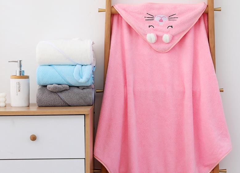 Little Onesie Coral Fleece Cartoon Cape