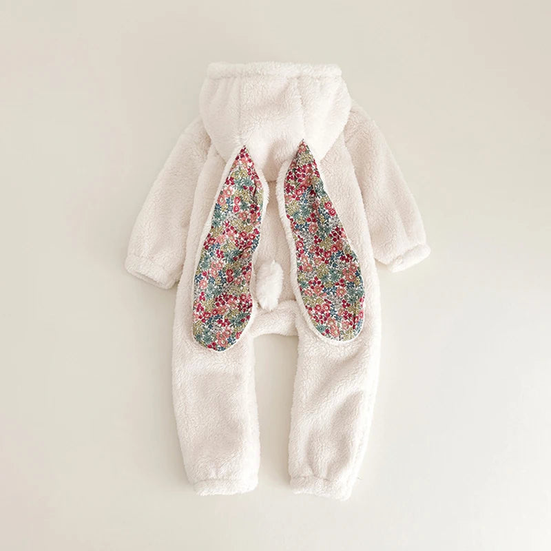 Baby Rabbit Hooded Romper