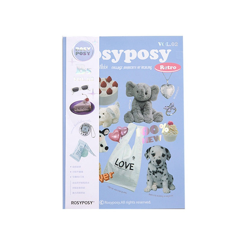 Magazine Style Material Sticker Book Cartoon Notebook Stickers - Little OneSie