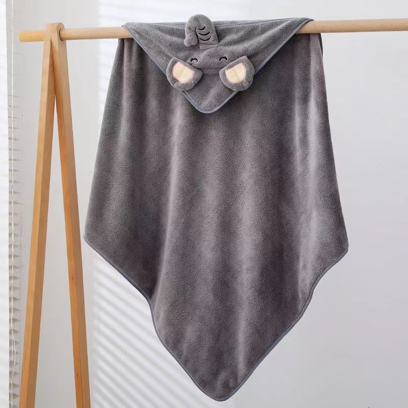 Little Onesie Coral Fleece Cartoon Cape