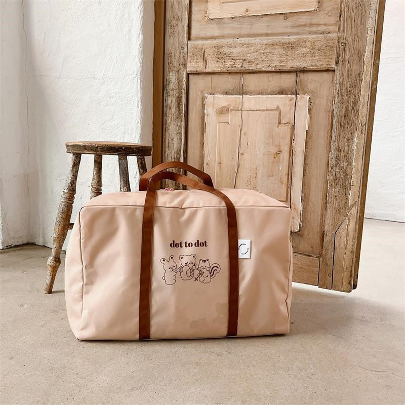 Korean Bear Quilt Storage Bag