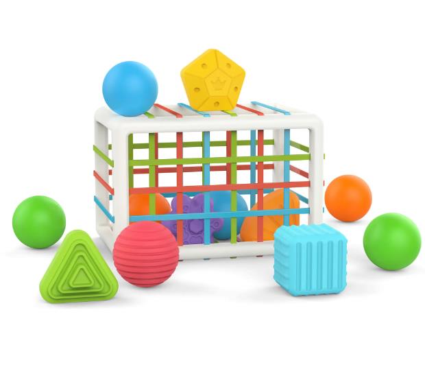 Montessori Shape Sorting & Pushing Toy