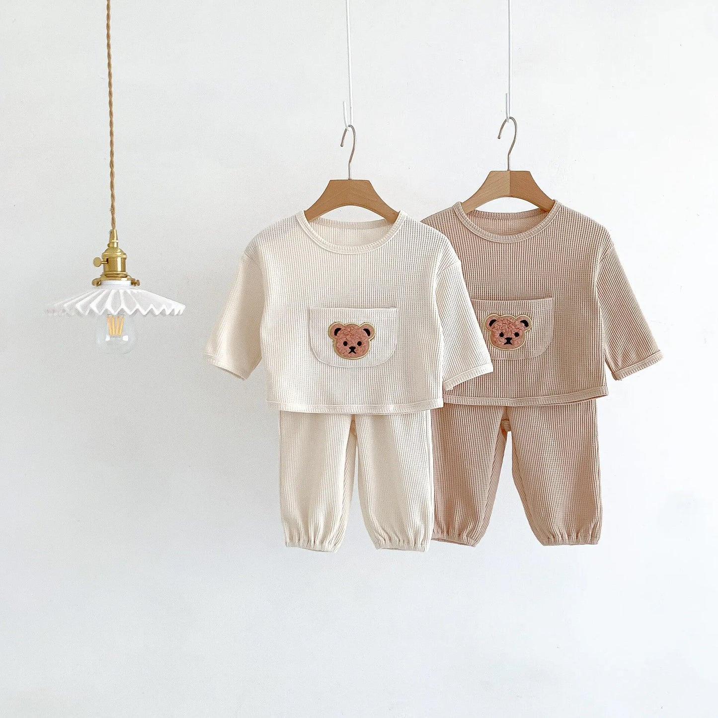 Bear Waffle Toddler Set - Little OneSie