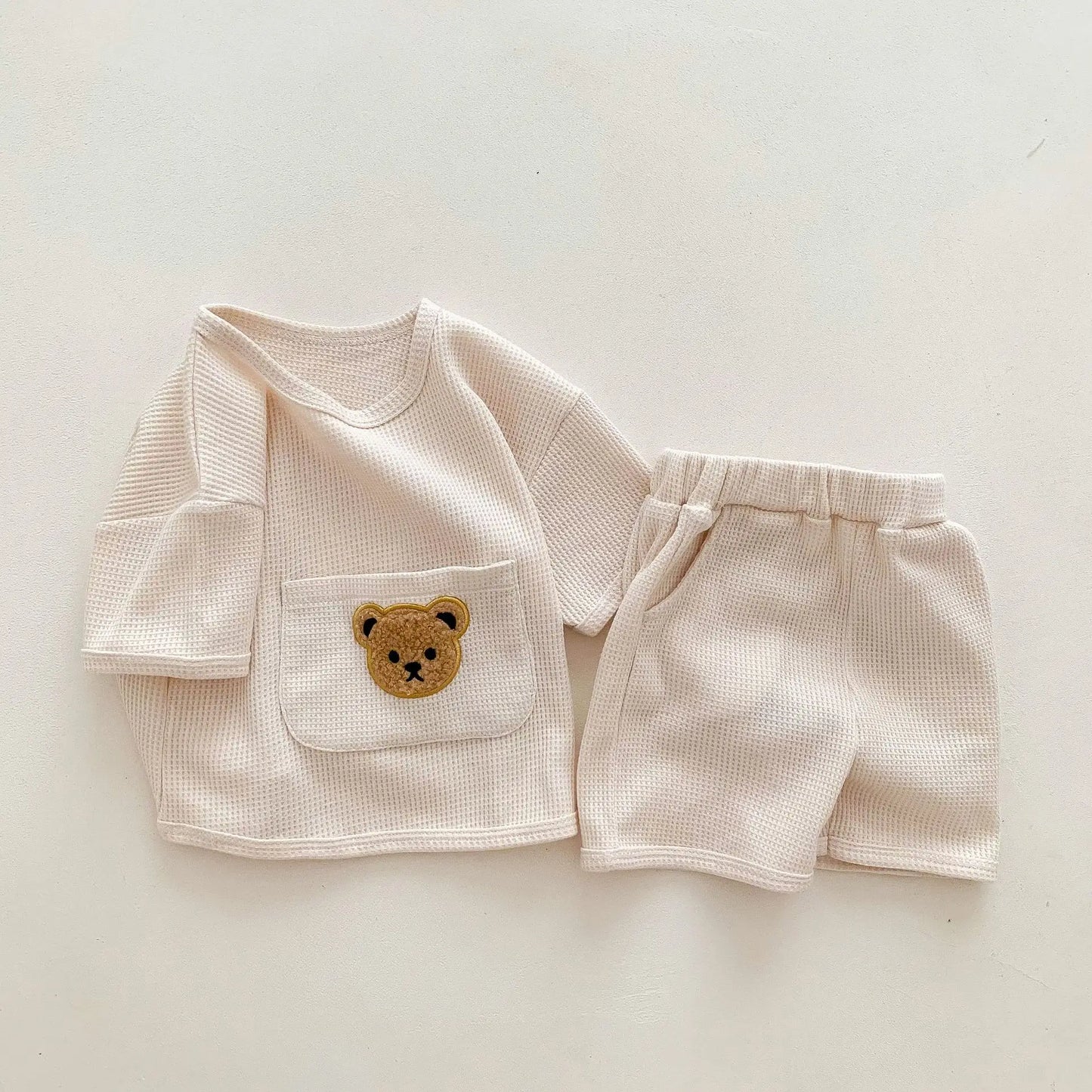 Bear Waffle Toddler Set - Little OneSie
