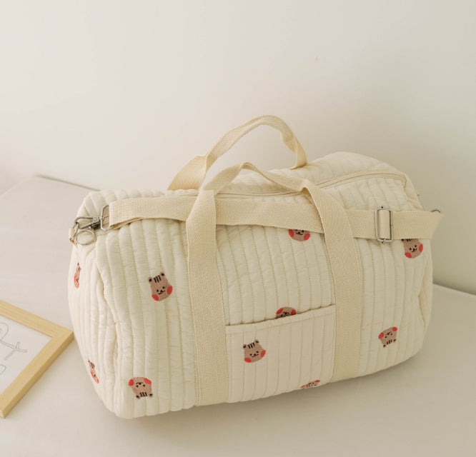 Embroidered Travel Duffel Mommy Bag