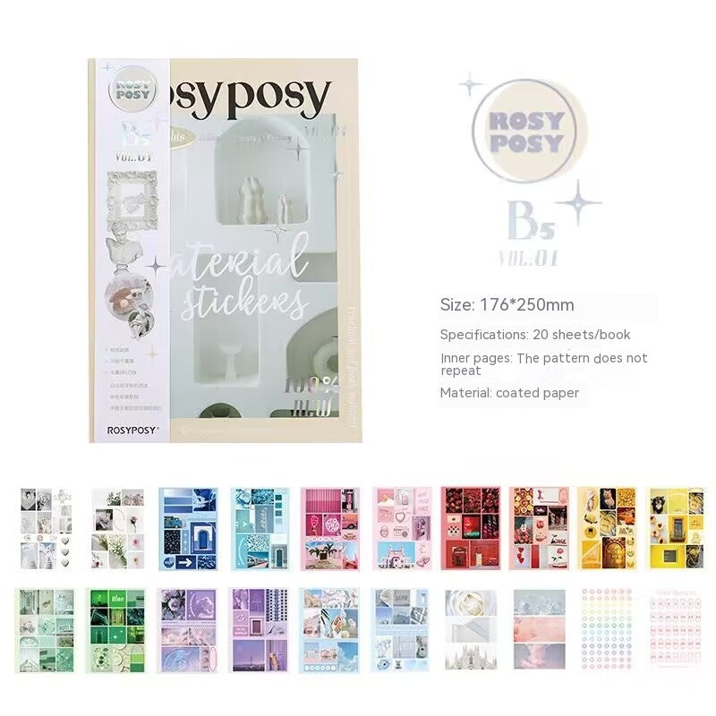 Magazine Style Material Sticker Book Cartoon Notebook Stickers - Little OneSie