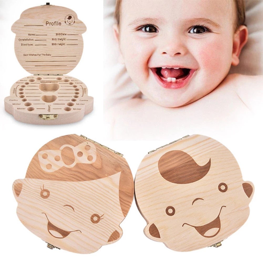 Baby Wooden Teeth Organizer - Little OneSie