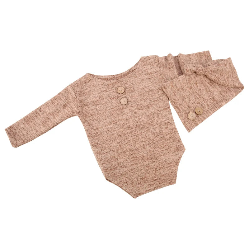 Romper & Hat Newborn Photography - Little OneSie