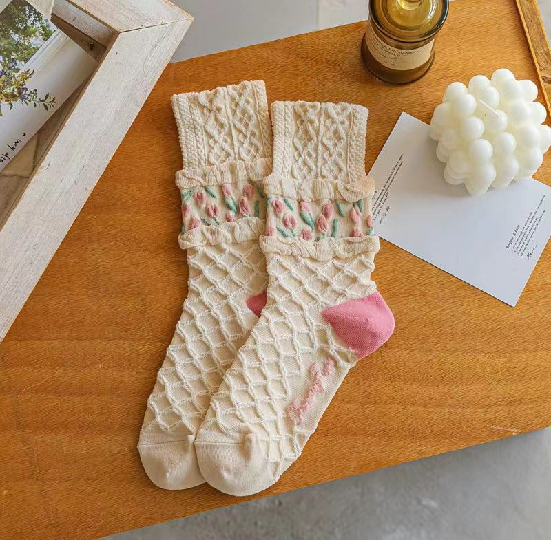 Spring Autumn Long Kids Socks