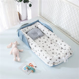 Foldable Cotton Portable Newborn Crib - Little OneSie