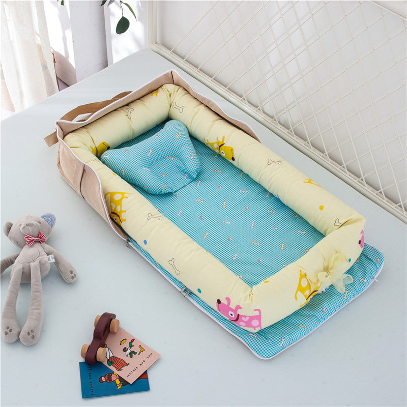 Foldable Cotton Portable Newborn Crib - Little OneSie