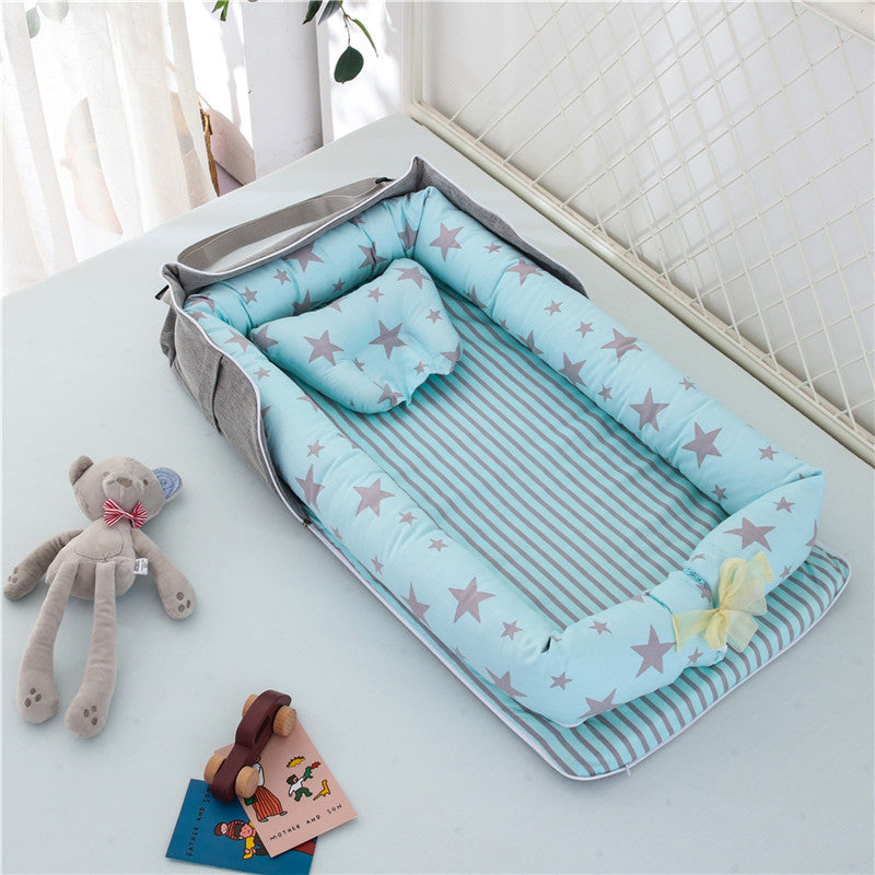 Foldable Cotton Portable Newborn Crib - Little OneSie