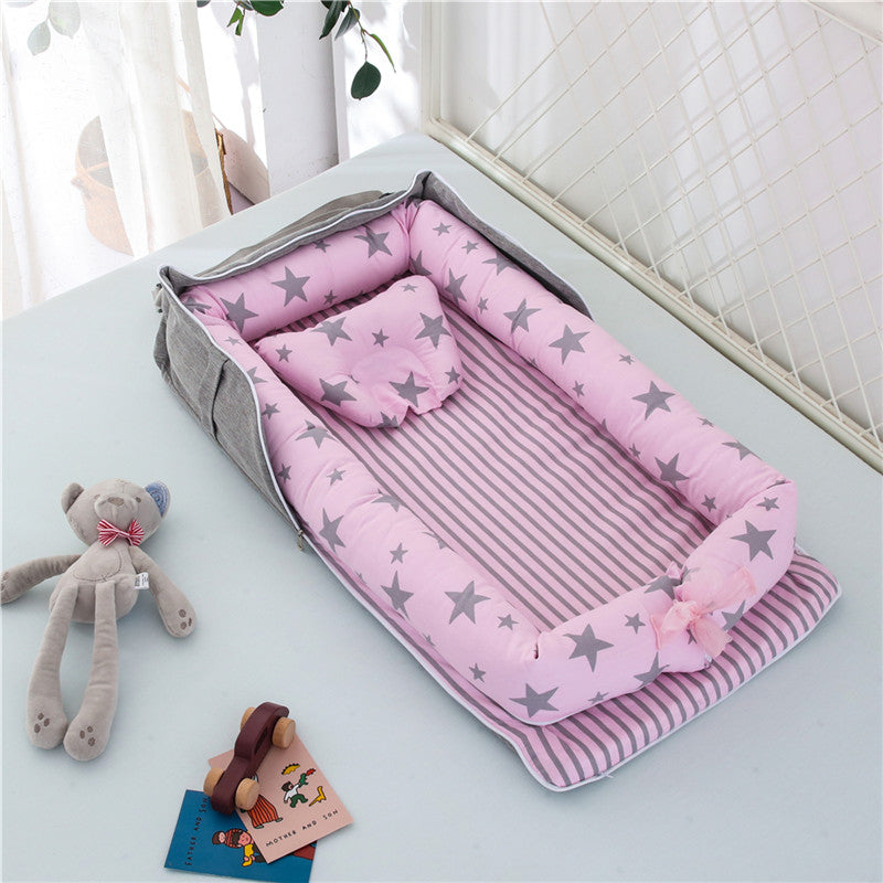 Foldable Cotton Portable Newborn Crib - Little OneSie