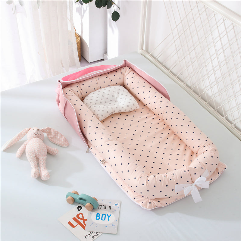 Foldable Cotton Portable Newborn Crib - Little OneSie