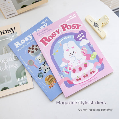 Magazine Style Material Sticker Book Cartoon Notebook Stickers - Little OneSie