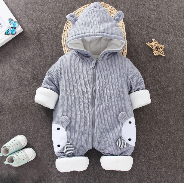 Cute Baby Bodysuit: Warm Cotton Romper - Little OneSie