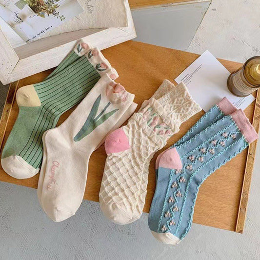 Spring Autumn Long Kids Socks