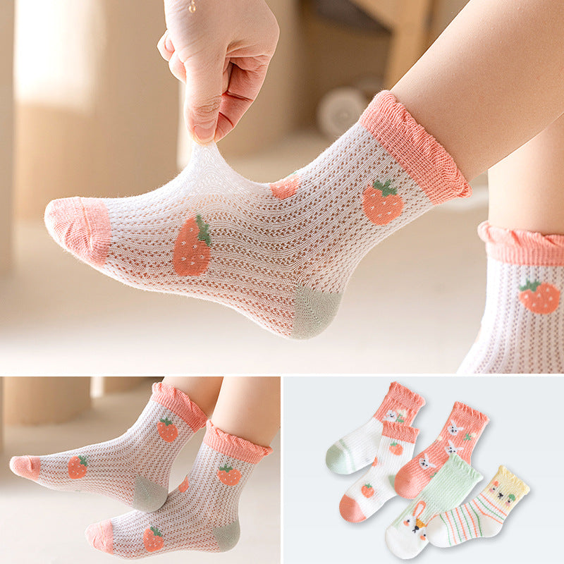 Cute Summer Kids Cotton Socks