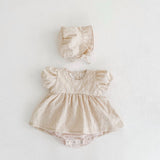 Princess Jacquard Bubble Short Sleeve - Little OneSie