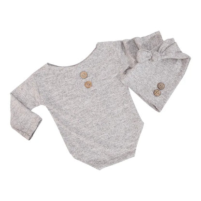 Romper & Hat Newborn Photography - Little OneSie
