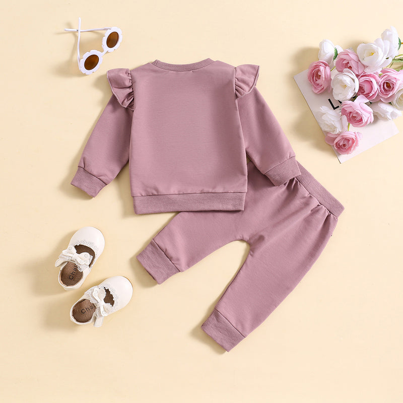 Toddler Girl Ruffle Outfit Set