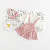 Newborn Cotton Romper Dress: 3 Pieces Set - Little OneSie