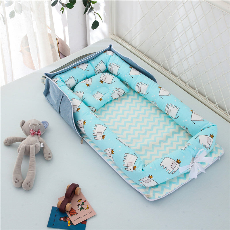 Foldable Cotton Portable Newborn Crib - Little OneSie