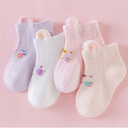 Little Onesie Cute Bear Mid-Length Socks