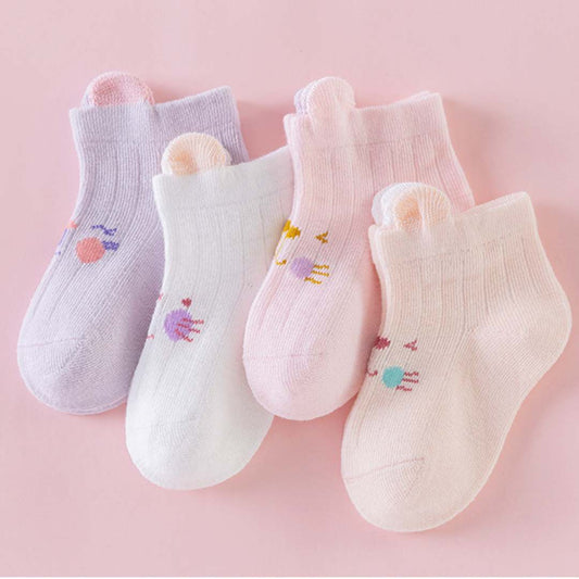 Little Onesie Cute Bear Mid-Length Socks