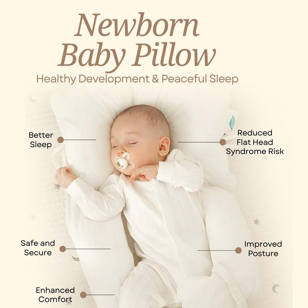 Baby Pillow – Ergonomic Support for Safer, Deeper Sleep