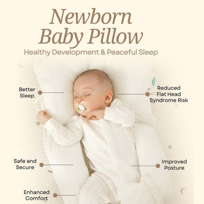 Baby Pillow – Ergonomic Support for Safer, Deeper Sleep