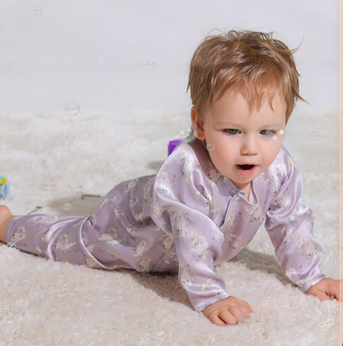 100%  Mulberry Silk Newborn Suit