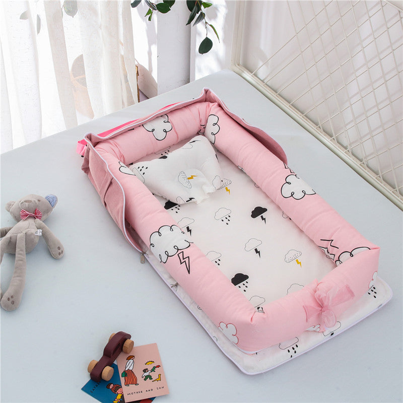 Foldable Cotton Portable Newborn Crib - Little OneSie