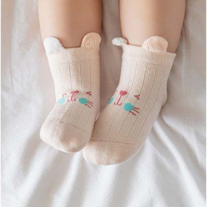 Little Onesie Cute Bear Mid-Length Socks