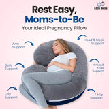 C-Shaped Body Pregnancy Pillow - Little OneSie