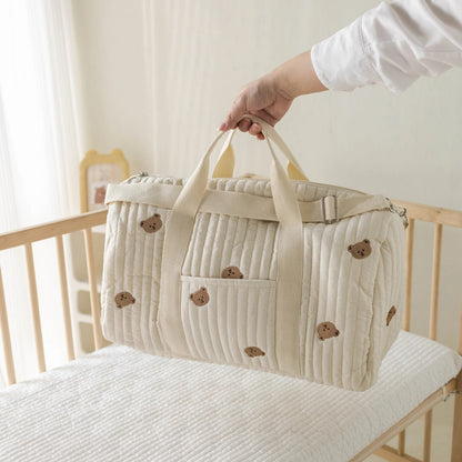 Embroidered Travel Duffel Mommy Bag