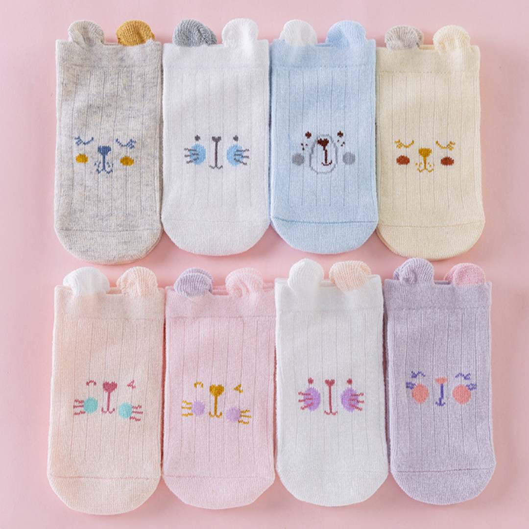 Little Onesie Cute Bear Mid-Length Socks