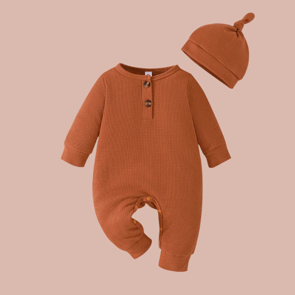 Little Onesie Huafu Grid Jumpsuit for Infants