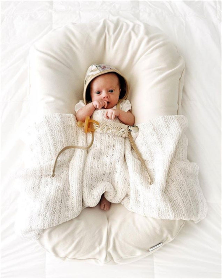 Newborn Cotton Baby Nest Bed - Portable & Cozy - Little OneSie