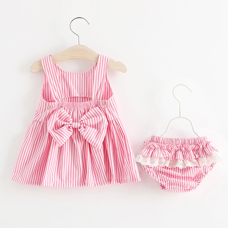 Little Onesie Big Bow Summer Dress