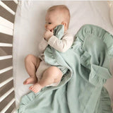 Little Onesie Baby Lotus Leaf Edge Blanket