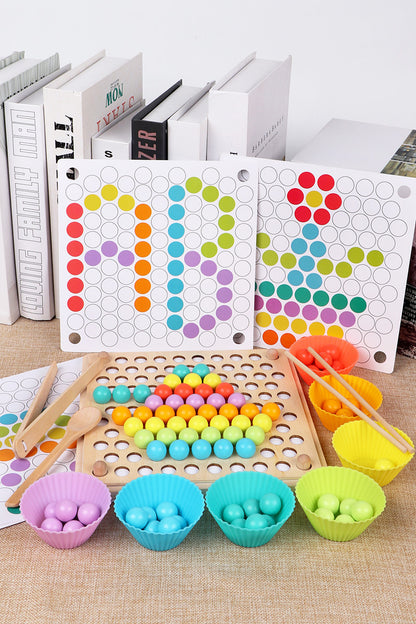 Montessori Wooden Peg Board