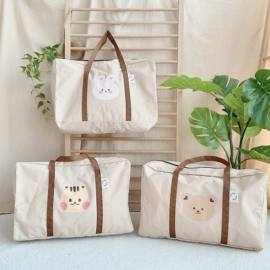 Korean Bear Quilt Storage Bag