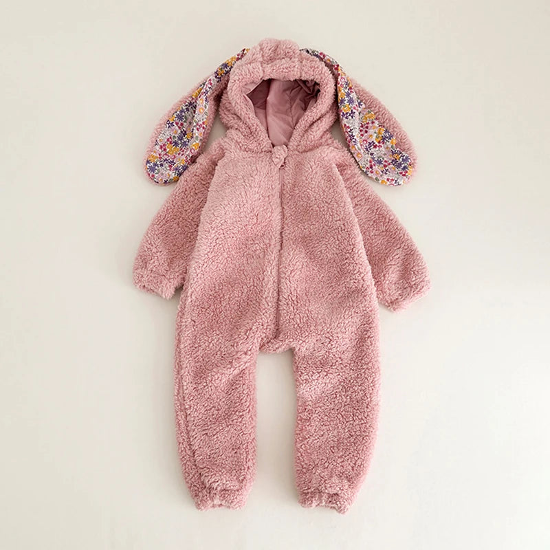 Baby Rabbit Hooded Romper