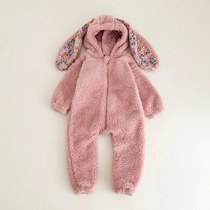 Baby Rabbit Hooded Romper