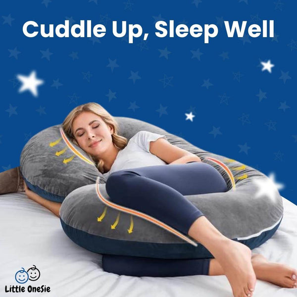 C-Shaped Body Pregnancy Pillow - Little OneSie