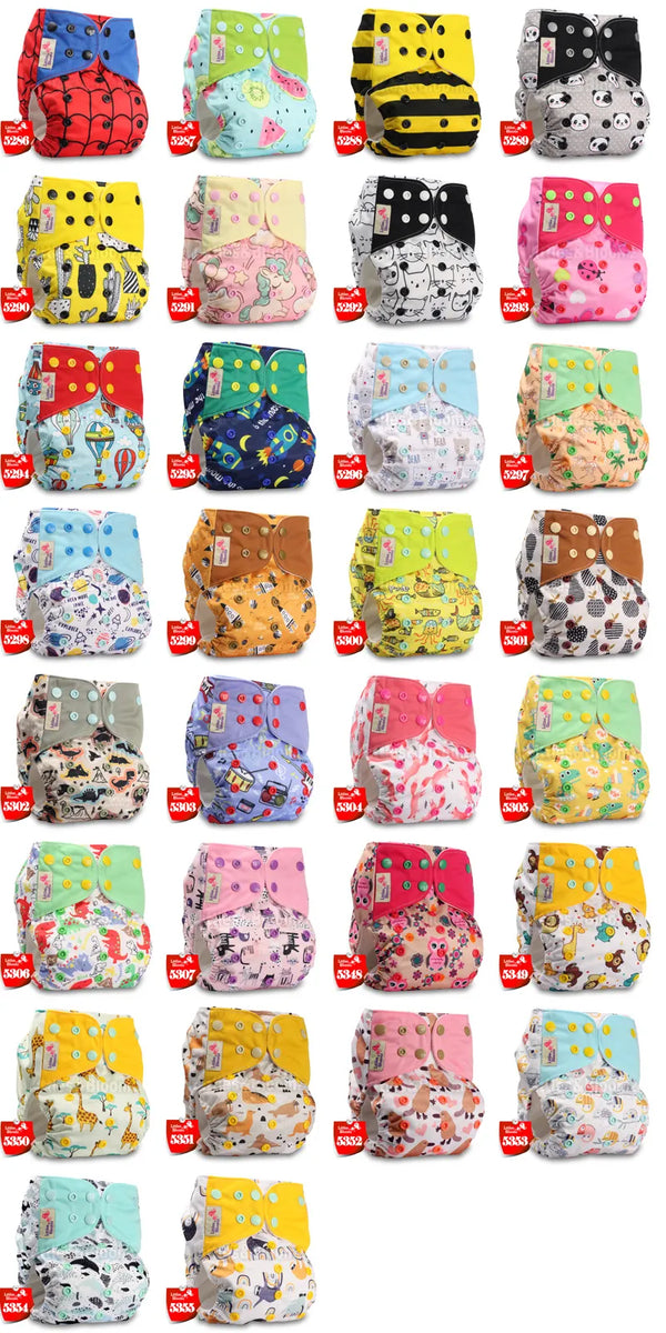 Washable Reusable Cloth Diaper Adjustable Pocket Nappy - Little OneSie