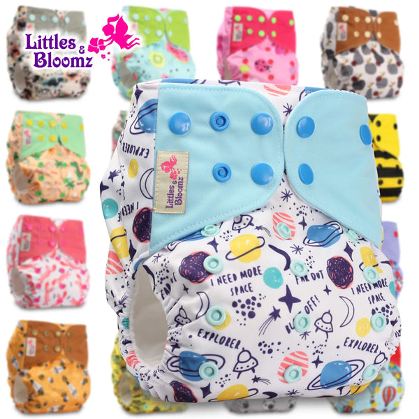 Washable Reusable Cloth Diaper Adjustable Pocket Nappy - Little OneSie